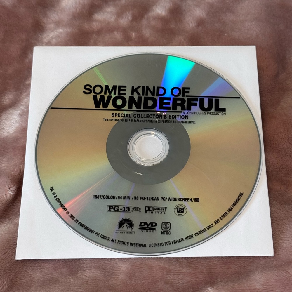 Some Kind Of Wonderful Special Collectors Edition DVD (1987)